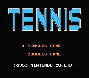 Tennis (Europe) screen shot title